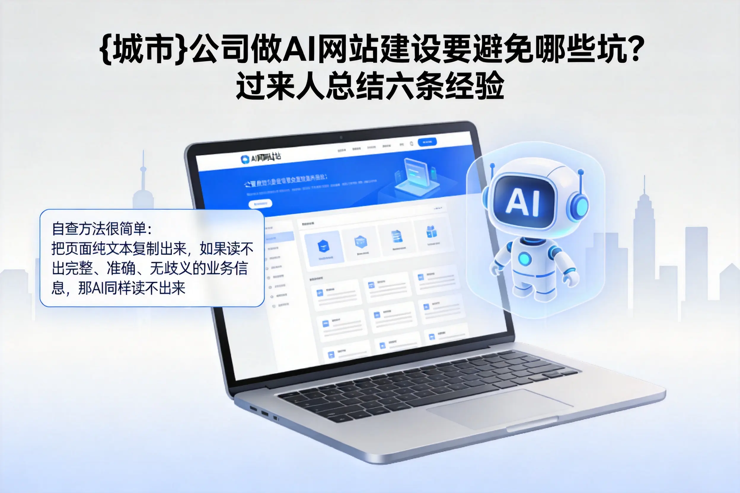 佛山公司做AI网站建设要避免哪些坑？过来人总结六条经验