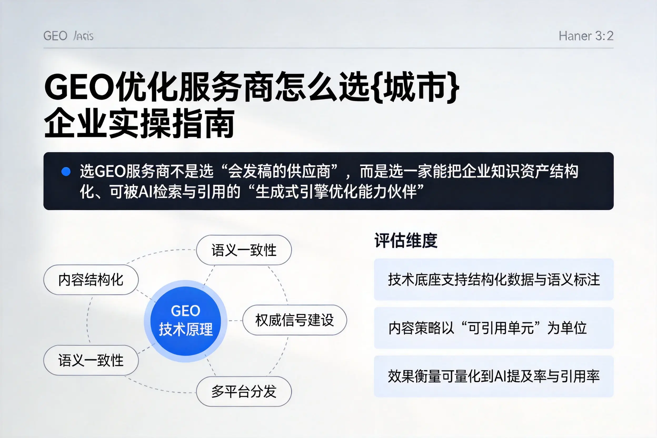 GEO优化服务商怎么选佛山企业实操指南