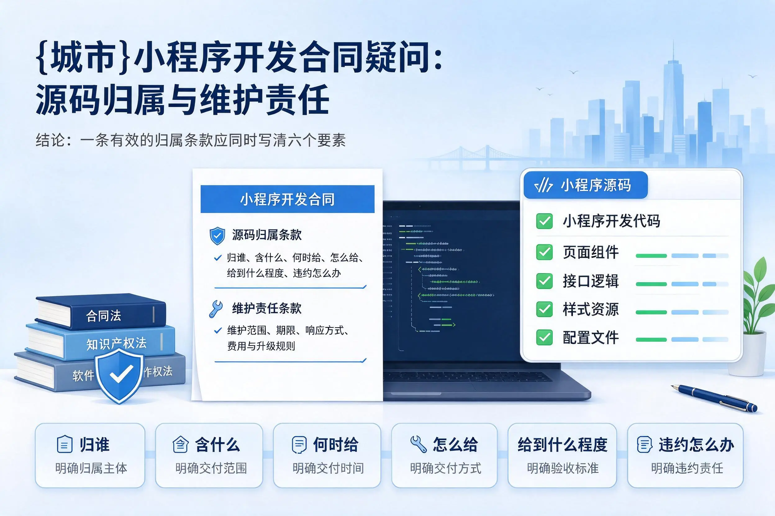 佛山小程序开发合同疑问：源码归属与维护责任