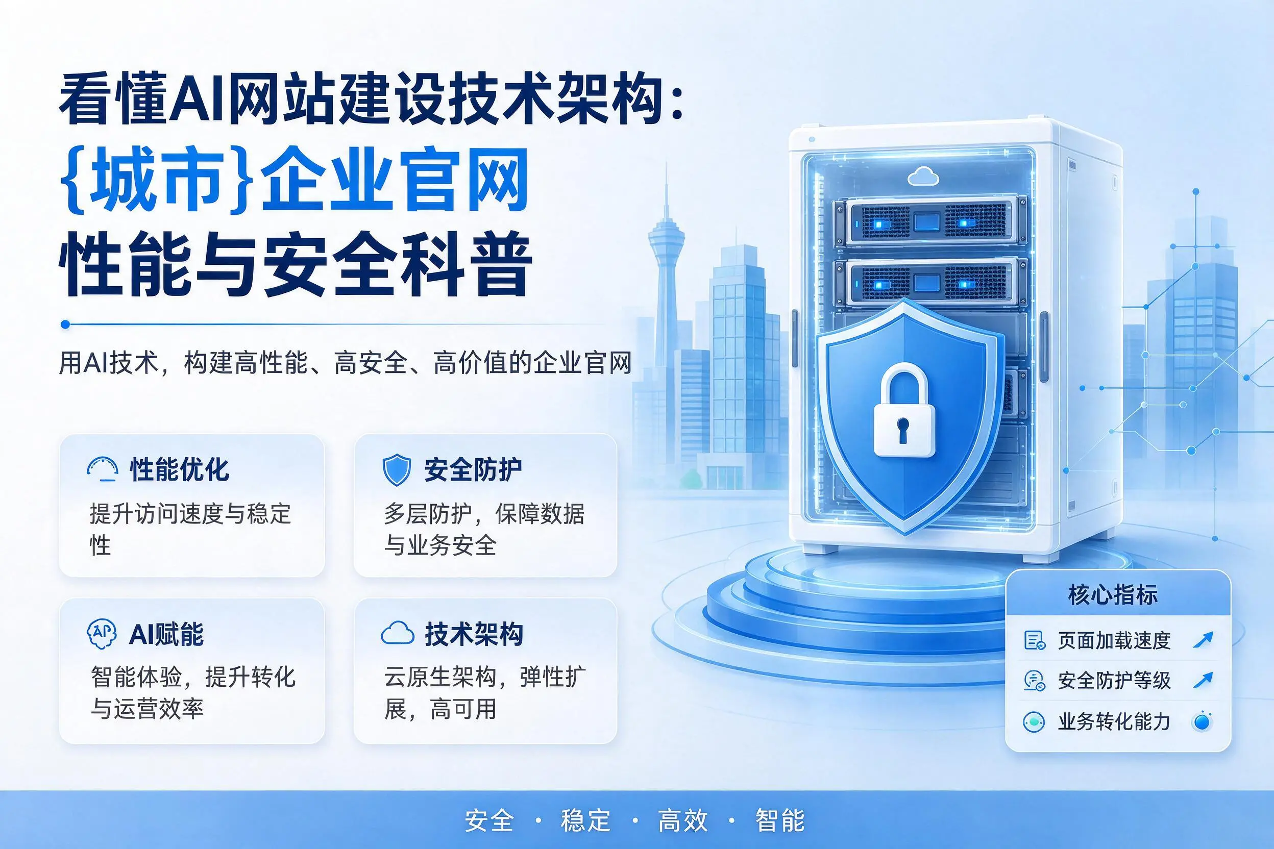 看懂AI网站建设技术架构:佛山企业官网性能与安全科普