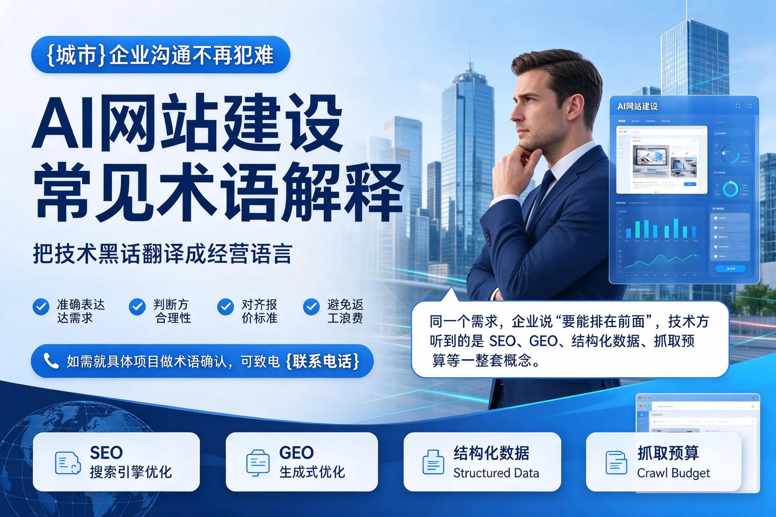 AI网站建设常见术语解释，佛山企业沟通不再犯难