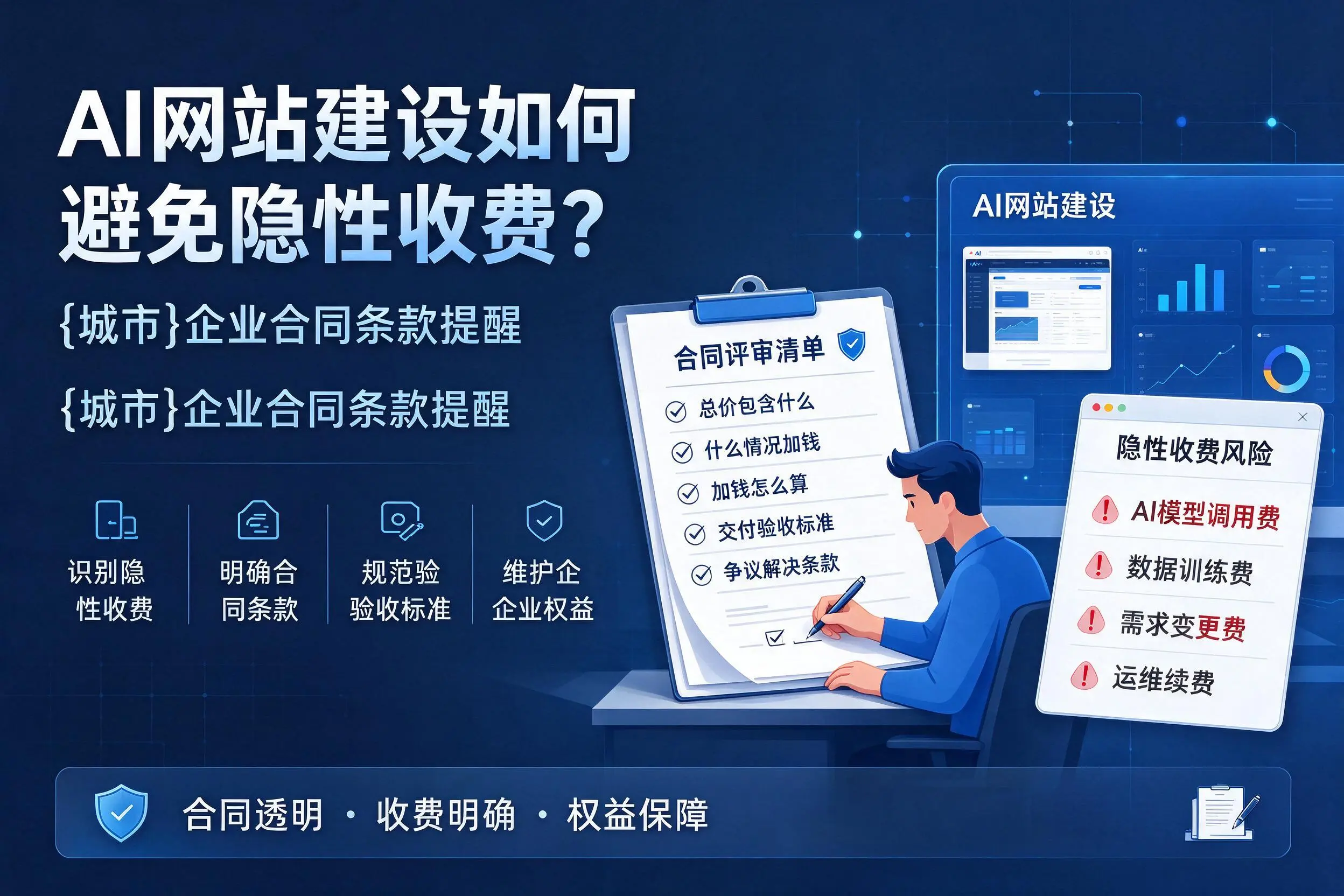 AI网站建设如何避免隐性收费？佛山企业合同条款提醒