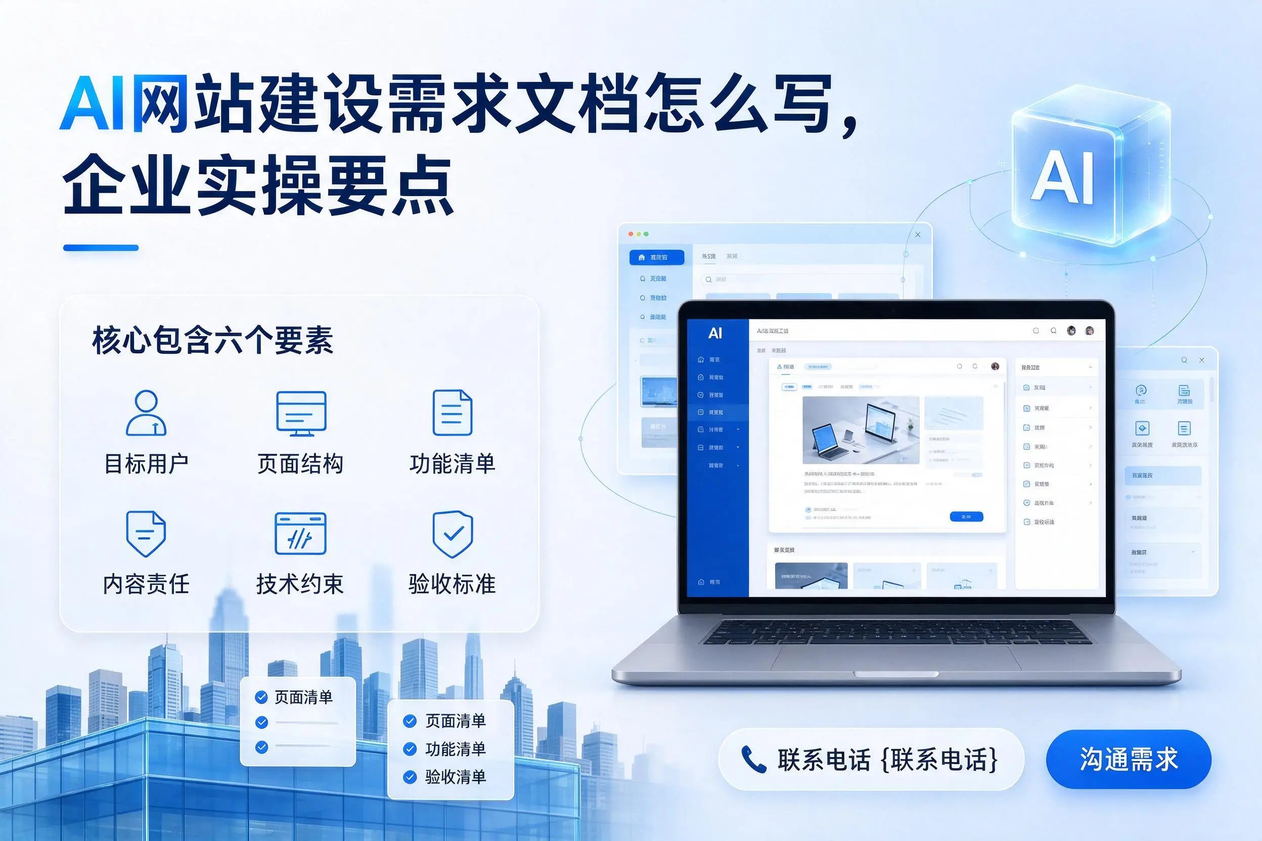 AI网站建设需求文档怎么写,佛山企业实操要点