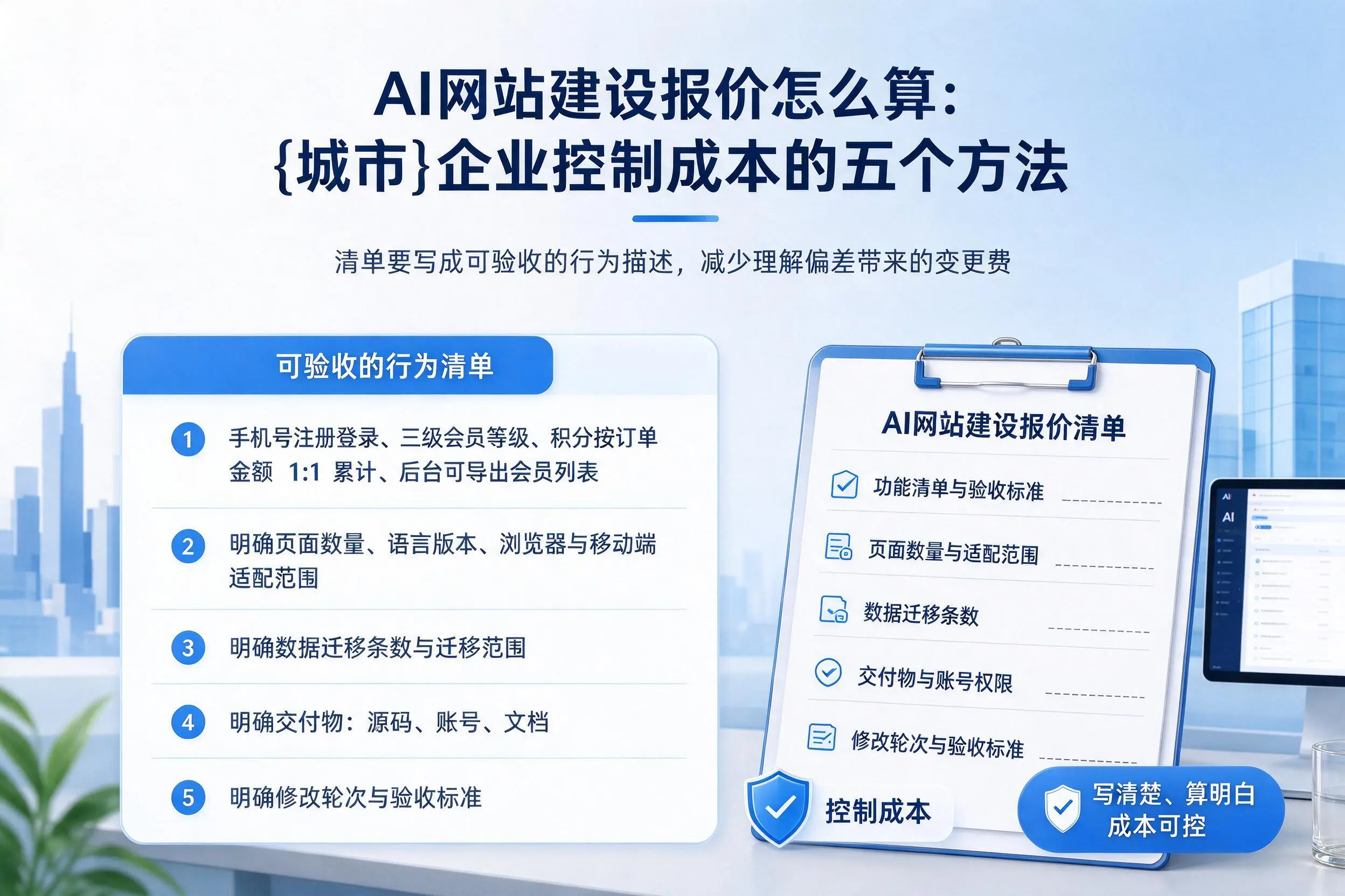 AI网站建设报价怎么算：佛山企业控制成本的五个方法